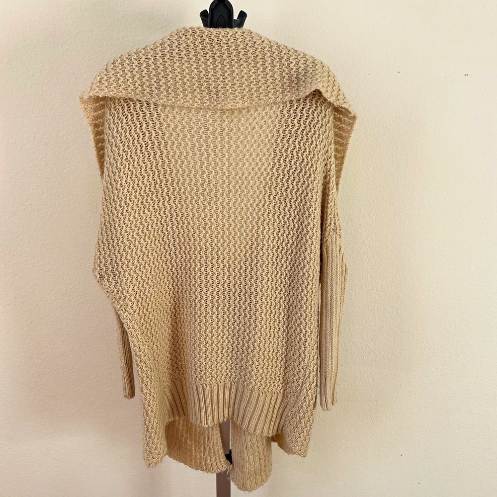Wool Knit Wrap Sweater - image 4